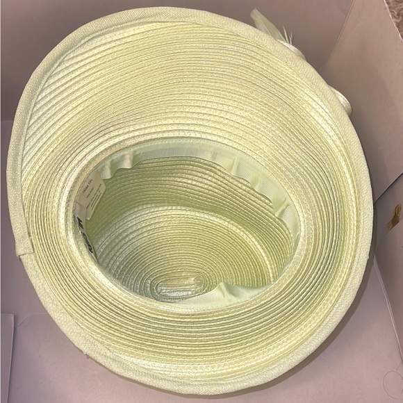 Vintage ML STUDIO Mint Green Hat Rhinestones Feathers one size - Picture 5 of 8